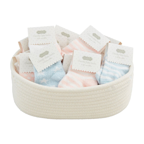 100304 Baby Chenille Socks-Pink