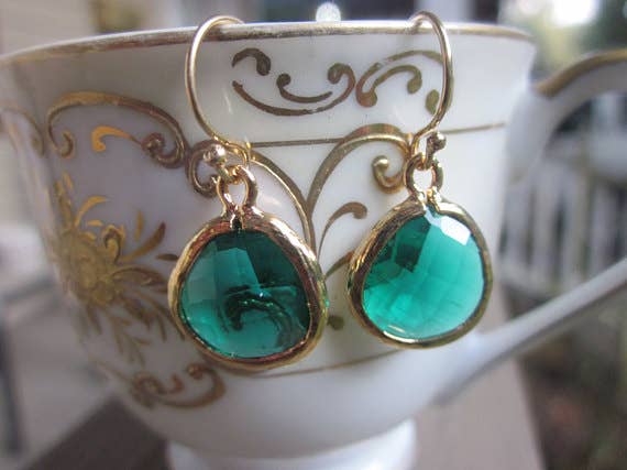 Emerald Green Earrings