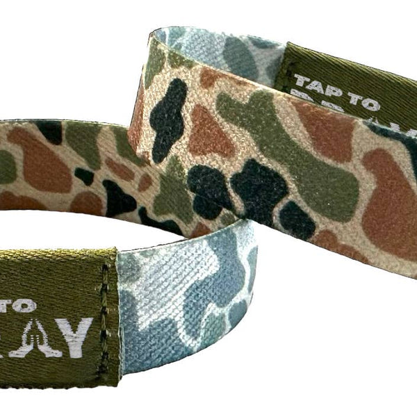 2501-027 Tap To Pray Wristbands-Rock Camo