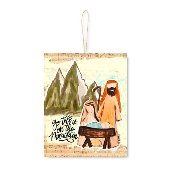 102718 Go Tell it on the Mountain Nativity Ornament