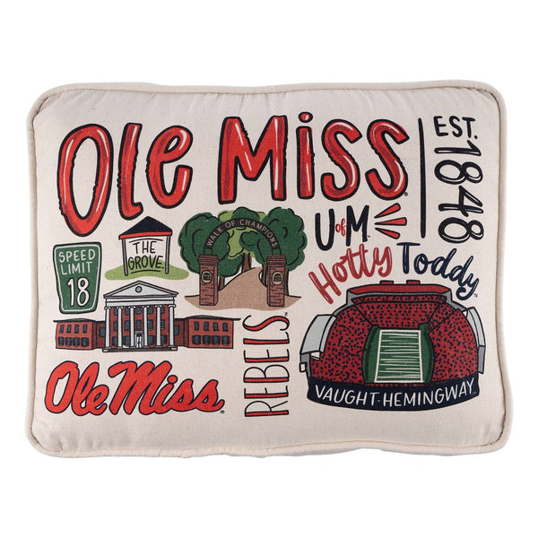 08862 Ole Miss Icon Collegiate Pillow