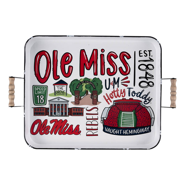 08858 Ole Miss Icon Collegiate Tray