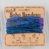 102152 Half Boho Bandeau® Headband - Purple Teal Stripe