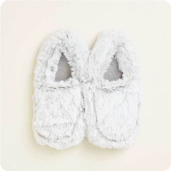 09858  Marshmallow Gray Warmies Slippers