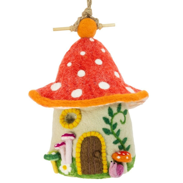 Fun Fungi Felt Bird House