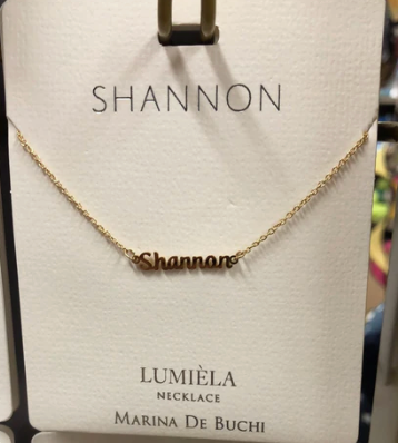 Script Necklace-Shannon