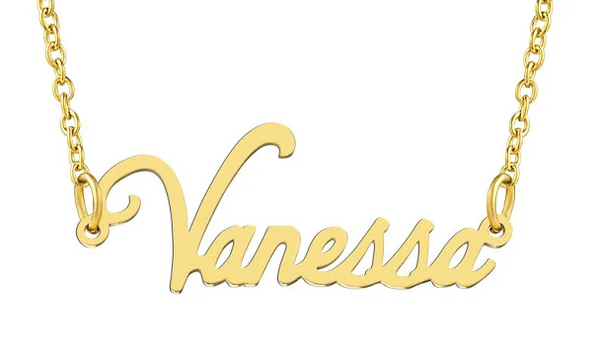 Script Necklace-Vanessa