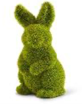 100888 Mossy Standing Bunny-6"