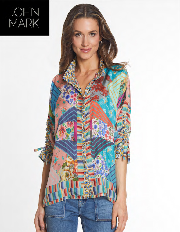 101782 Novelty Print Blouse