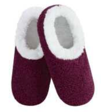 102594 Sherpa Snoozies - Burgundy