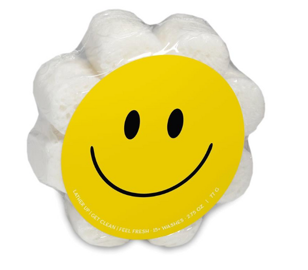 Smiley Face Soap Sponge