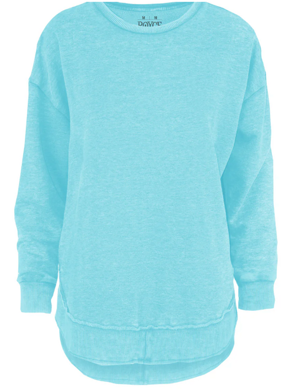 Curvy Royce Beach Fleece-Mint 2X