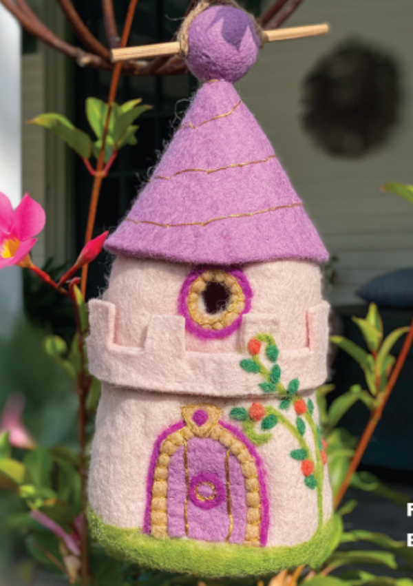 Fairy Castle Felt Bird House