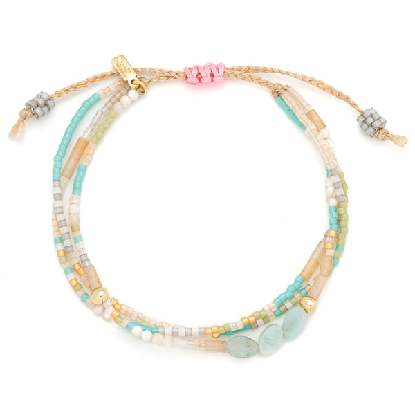 Amazonite Gold Bracelet-Courage