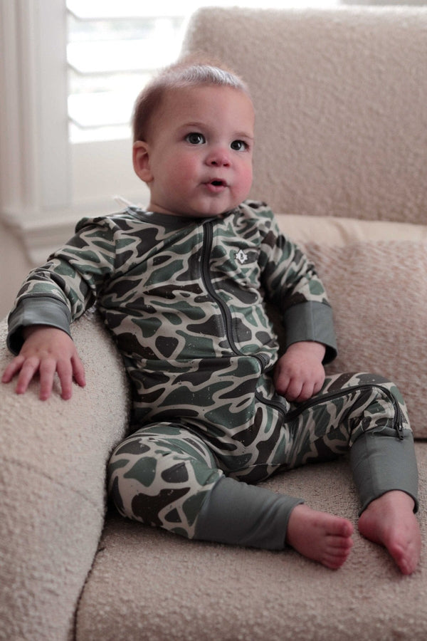 102856 Baby Zip Up - Retro Duck Camo