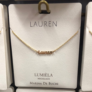 Script Necklace Laura