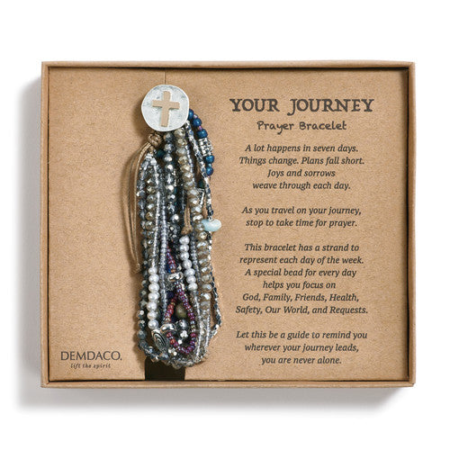 101221 Your Journey Prayer Bracelet-Gray