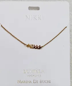 Script Necklace-Nikki