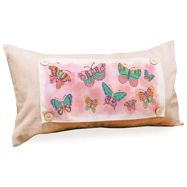 Pink Butterflies Pillow Swap