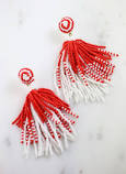 06417 Beaded Tassel Earring